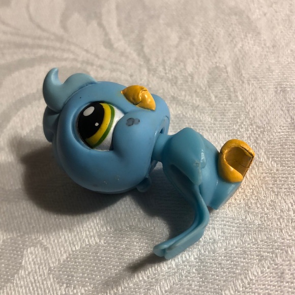 Littlest Pet Shop #317 Blue Cockatoo Bird LPS - Picture 2 of 16